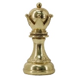 PECA DECORATIVA REI DE RESINA DOURADO
