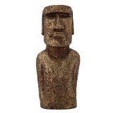 FIGURA DECORATIVA DE RESINA DOURADA