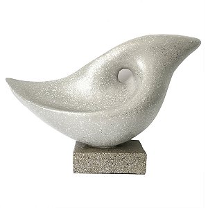 PECA DECORATIVA DE RESINA CINZA