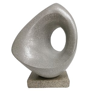 PECA DECORATIVA DE RESINA CINZA