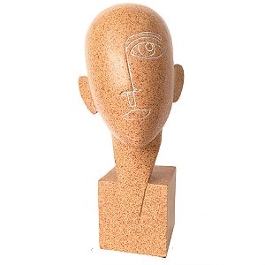 PECA DECORATIVA EM RESINA MARROM