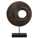 PECA DECORATIVA DE MADEIRA 25CM X 6CM X 36CM