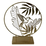PECA DECORATIVA DE METAL DOURADA