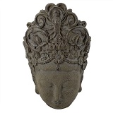 FIGURA DECORATIVA DE RESINA CINZA