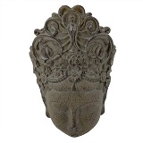 FIGURA DECORATIVA DE RESINA CINZA