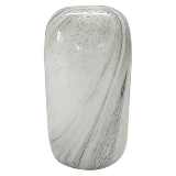 VASO DE VIDRO MARMORIZADO TRANSPARENTE