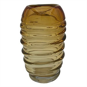 VASO DE VIDRO AMBAR