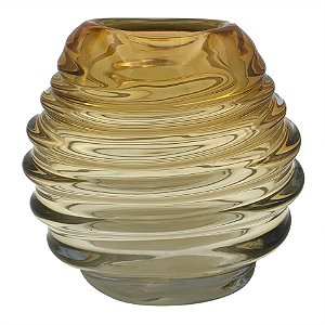 VASO DE VIDRO AMBAR