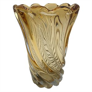 VASO DE VIDRO AMBAR