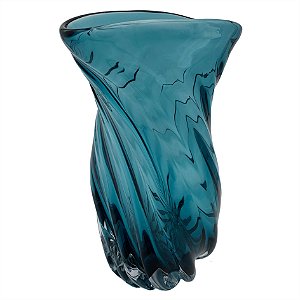 VASO DE VIDRO AZUL