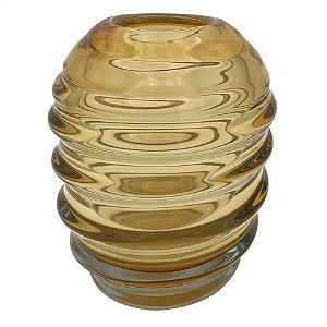 VASO DE VIDRO AMBAR