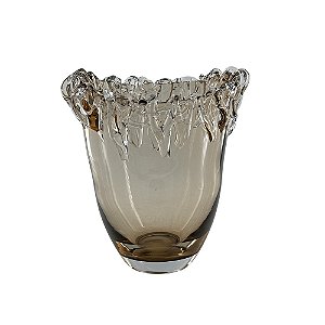VASO DE VIDRO CHAMPAGNE ESTILO MURANO