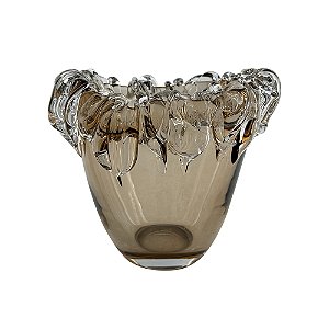 VASO DE VIDRO CHAMPAGNE ESTILO MURANO