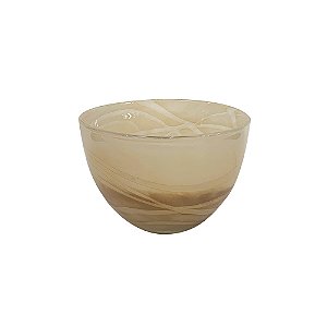 VASO DECORATIVO EM VIDRO DEGRADE MARROM