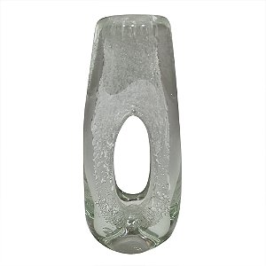 VASO DE VIDRO TRANSPARENTE
