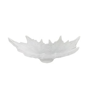 CENTRO DE MESA EM VIDRO BRANCO FOSCO