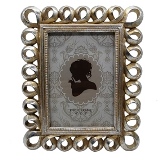 PORTA RETRATO DE RESINA DOURADO