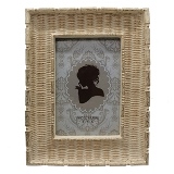 PORTA RETRATO DE RESINA MARROM