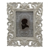 PORTA RETRATO DE RESINA BRANCO