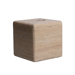 PORTA LENCO EM MARMORE BEGE