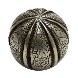 BOLA DECORATIVA DE RESINA 10 CM- PRATA