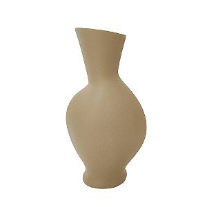 VASO DECORATIVO EM RESINA BEGE