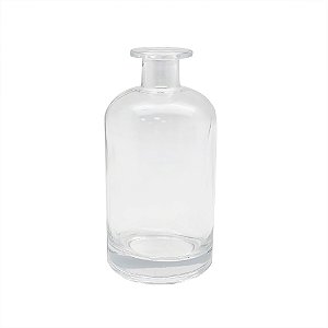 VASO DECORATIVO EM VIDRO TRANSPARENTE