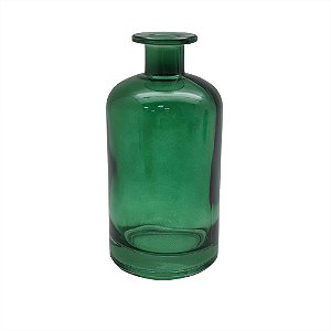 VASO DECORATIVO EM VIDRO VERDE