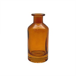 VASO DECORATIVO EM VIDRO AMBAR