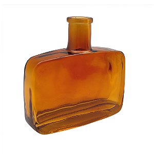 VASO DECORATIVO EM VIDRO AMBAR