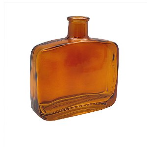 VASO DECORATIVO EM VIDRO AMBAR