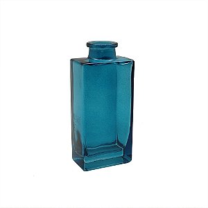 VASO DECORATIVO EM VIDRO AZUL