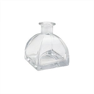 VASO DECORATIVO EM VIDRO TRANSPARENTE
