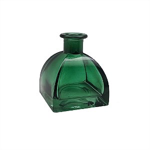 VASO DECORATIVO EM VIDRO VERDE