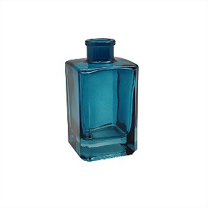 VASO DECORATIVO EM VIDRO AZUL
