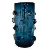 VASO DE VIDRO AZUL