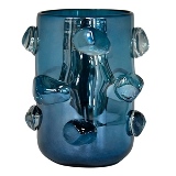 VASO DE VIDRO AZUL