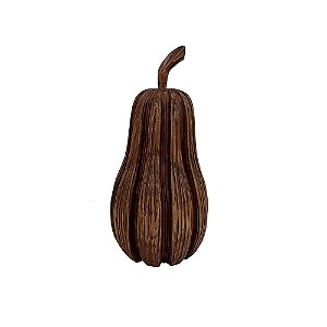 PECA DECORATIVA ABOBORA EM MADEIRA