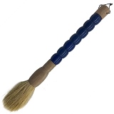 PINCEL DECORATIVO DE PEDRA AZUL E MADEIRA