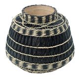 VASO DE BAMBU E TRANCADO PRETO E NATURAL
