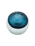 VASO DE VIDRO AZUL