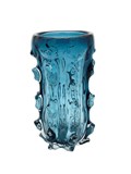VASO DE VIDRO AZUL