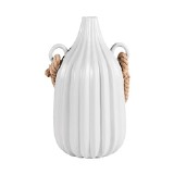 VASO DE CERAMICA COM CORDA BRANCO