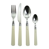 FAQUEIRO DE INOX CABO BRANCO - 24 PCS