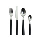 FAQUEIRO DE INOX CABO PRETO - 24 PCS