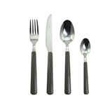 FAQUEIRO DE INOX CABO CINZA - 24 PCS