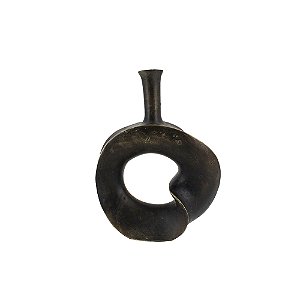 VASO DECORATIVO EM RESINA BRONZE