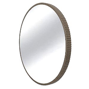 ESPELHO COM MOLDURA EM MADEIRA OVAL ACABAMENTO LISO COR PRETO 70CM X 4,5CM X 70C