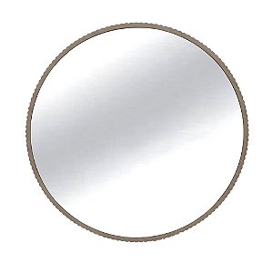 ESPELHO COM MOLDURA EM MADEIRA OVAL ACABAMENTO LISO COR PRETO 89,5X4,5X89,5CM