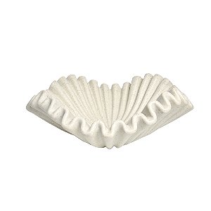 CENTRO DE MESA CURVAS EM RESINA BRANCO